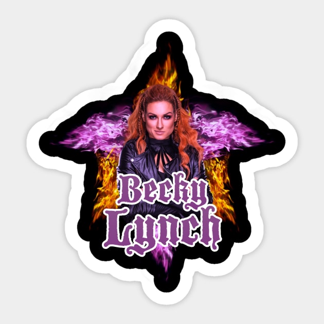 becky lynch // WWE FansArt Sticker by suprax125R